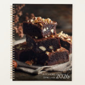 Chocolade Brownie Dessert 2026 Planner (Voorkant)