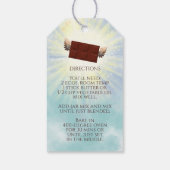 Chocolade brownie mix in een pot richtingen cadeau cadeaulabel (Achterkant)