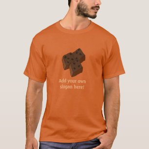 Chocolade Brownies: slogan T-shirt