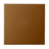 Chocolade bruin effen kleur | Klassiek Elegant Tegeltje (Voorkant)