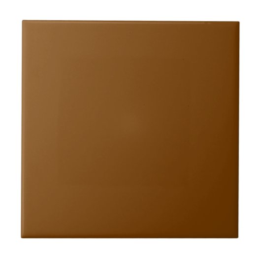 Chocolade bruin effen kleur | Klassiek Elegant Tegeltje (Voorkant)