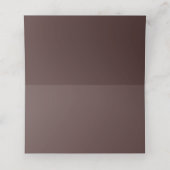 Chocolade Bruine Boho Trouwnaam (Binnenkant ongevouwen)