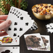 Chocolade bruine Cocker Spaniel Pokerkaarten (Insitu)