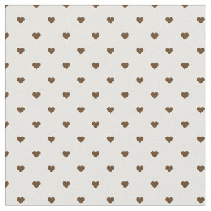 Chocolade bruine polka dot harten stof