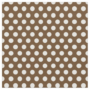 Chocolade bruine polka stippen stof