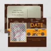 Chocolade bubbels / Save the Date Foto briefkaarte Aankondigingskaart (Voorkant / Achterkant)