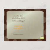 Chocolade bubbels / Save the Date Foto briefkaarte Aankondigingskaart (Achterkant)