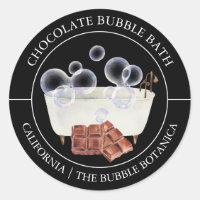 Chocolade Bubble Etiket