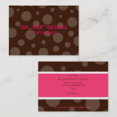 Chocolade bubble gum-profielkaarten visitekaartje (Voorkant / Achterkant)