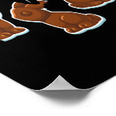 Chocolade Bunny Easter Bunny Easter Rabbit Poster (Hoek)