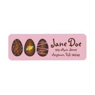 Chocolade Buttercrème Paasadres Snoep Etiket