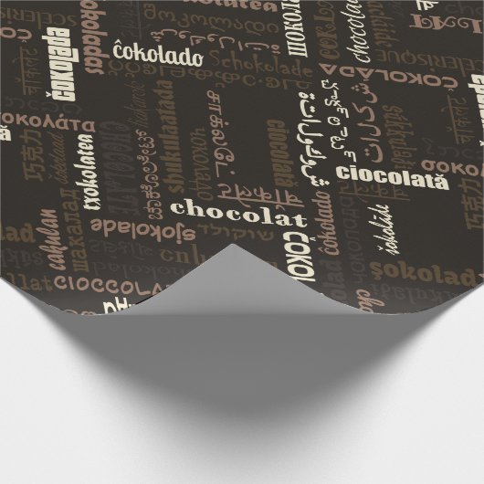 Chocolade Cadeaupapier (Hoek)