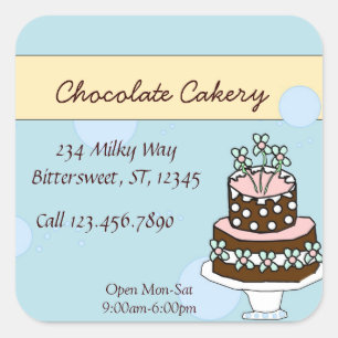 Chocolade cake groot label