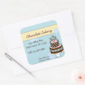 Chocolade cake groot label (Envelop)