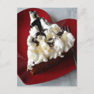 Chocolade Cake Heart Bord Briefkaart