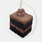 Chocolade Cake Keramisch Ornament (Links)