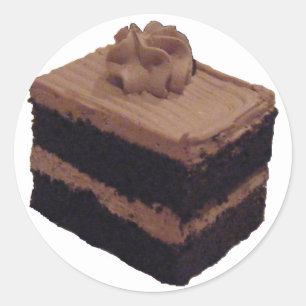 Chocolade Cake Ronde Sticker