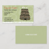 Chocolade Cake Visitekaartje (Voorkant / Achterkant)