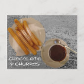 Chocolade Caliente con Churros Briefkaart (Voorkant)