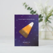 Chocolade Candy Corn Briefkaart (Staand voorkant)