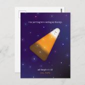 Chocolade Candy Corn Briefkaart (Voorkant / Achterkant)