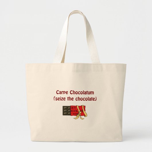 Chocolade Canvas tas (Voorkant)