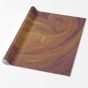 Chocolade Carmel Swirl Cadeaupapier