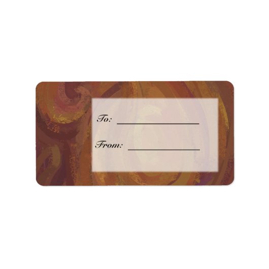 Chocolade Carmel Swirl Etiket (Voorkant)