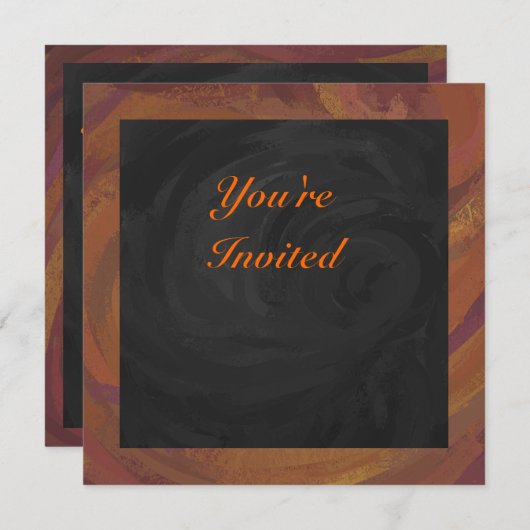 Chocolade Carmel Swirl Kaart (Voorkant / Achterkant)