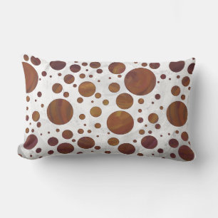 Chocolade Carmel Swirl Polka Dot Kussen