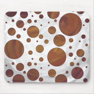 Chocolade Carmel Swirl Polka Dot Muismat