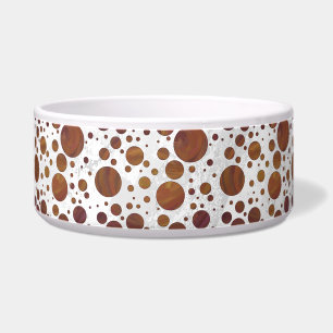 Chocolade Carmel Swirl Polka Dot Voerbakje
