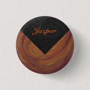 Chocolade Carmel Swirl Ronde Button 3,2 Cm