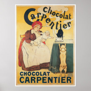 Chocolade Carpentier  Hot Chocolade en kunst Poster
