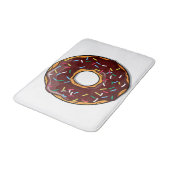 Chocolade Cartoon Donut met sprinken Badmat (Gekanteld)