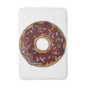 Chocolade Cartoon Donut met sprinken Badmat (Voorkant Verticaal)