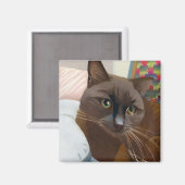 Chocolade Cat Magneet (Voorkant / Achterkant)