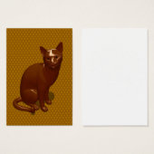 Chocolade Cat Visitekaartjes (Voorkant /achterkant)