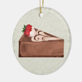 Chocolade Cheesecake - SRF Keramisch Ornament (Links)