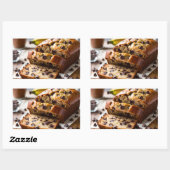 Chocolade Chip Banaan Brood Rechthoekige Sticker (Vel)