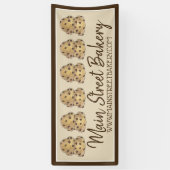 Chocolade Chip Cookie Deeg Bakkerij Bak Verkoop Spandoek (Verticaal)