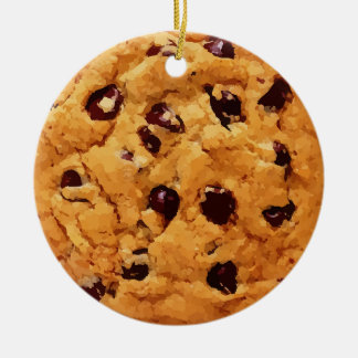 Chocolade Chip Cookie Gepersonaliseerde Kerst Keramisch Ornament