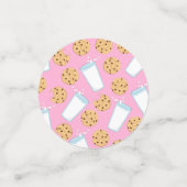 Chocolade Chip Cookie Kinder 1e verjaardag Pink Confetti (Kleine voorkant)