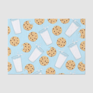 Chocolade Chip Cookie Kinder 1ste verjaardag Blauw Tissuepapier