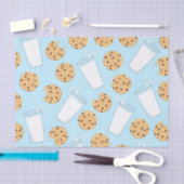 Chocolade Chip Cookie Kinder 1ste verjaardag Blauw Tissuepapier (Craft)