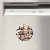 Chocolade Chip Cookie Round Magnet Magneet (Insitu (Vaatwasser))