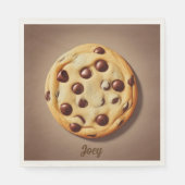Chocolade Chip Cookie Servetten AI Kunst (Voorkant)