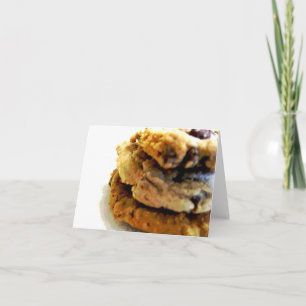 Chocolade Chip Cookie Stack Notitiekaarten