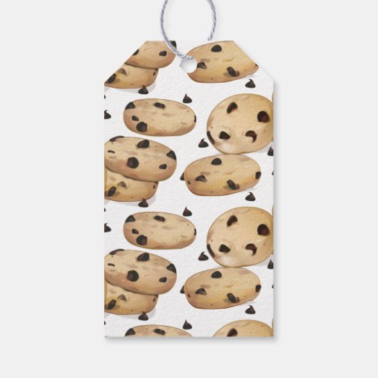 Chocolade Chip Cookies Dank u bakken Cadeaulabel (Achterkant)