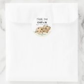 Chocolade Chip Cookies Dank u wel Ronde Sticker (Tas)
